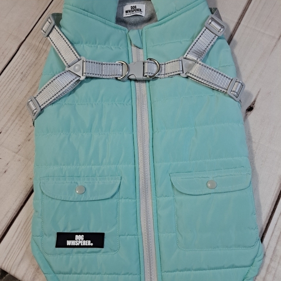 Dog Whisperer Light Blue Puffer Step Into Jacket Harness Size Large - Picture 7 of 8